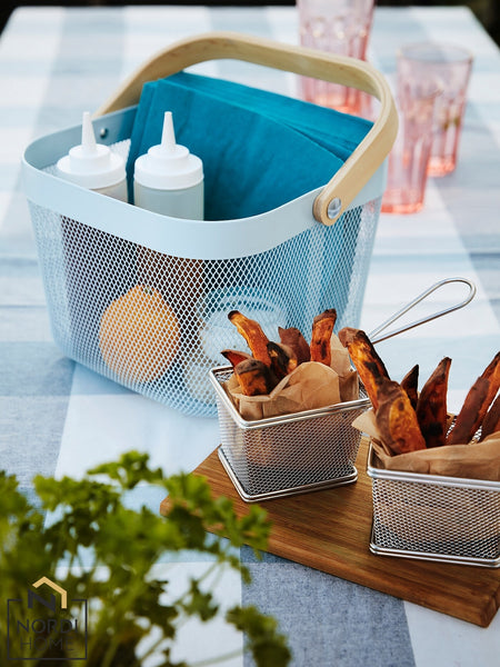 IKEA RISATORP BASKET 25X6X8CM, PALE