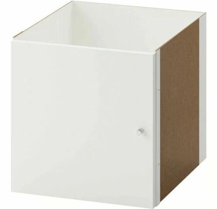 IKEA KALLAX INSERT WITH DOOR, WHITE