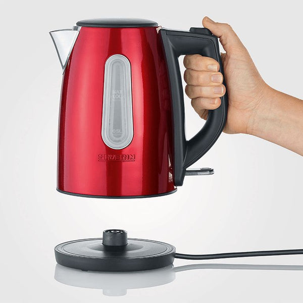 SEVERIN KETTLE 1L ST-ST RED