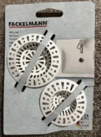 FACKELMANN SINK STRAINER 6+7CM WHITE