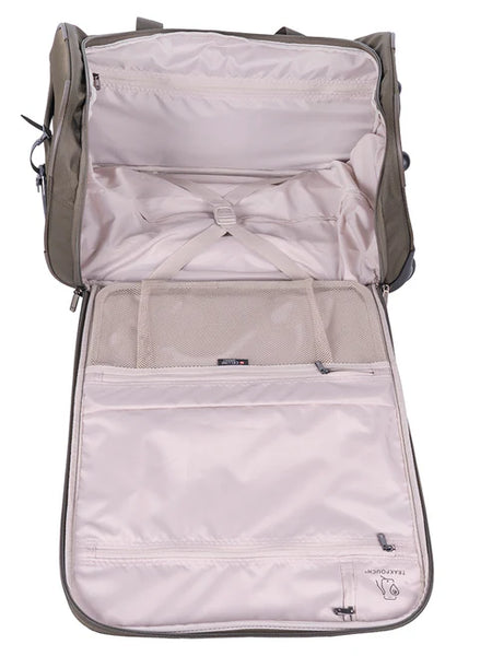 CELLINI MICROLITE CARRY ON TROLLEY DUFFEL WALNUT