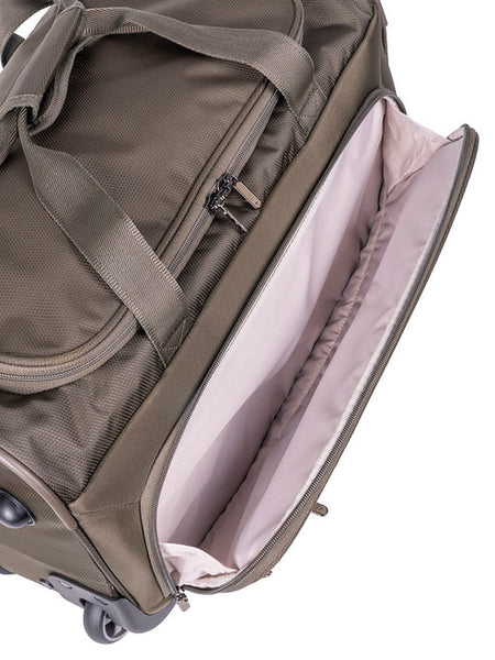 CELLINI MICROLITE CARRY ON TROLLEY DUFFEL WALNUT
