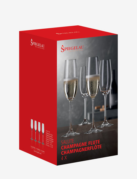 SPIEGELAU SALUTE CHAMPAGNE 210ML SST OF 4