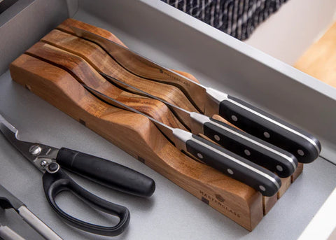 MASTERCLASS ACACIA IN-DRAWER KNIFE BLOCK