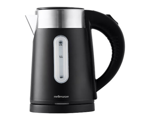 MELLLERWARE KETTLE DOUBLE WALL CORDLESS S/S BLACK
