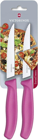 VICTORINOX KNIFE STEAK 2PC PINK