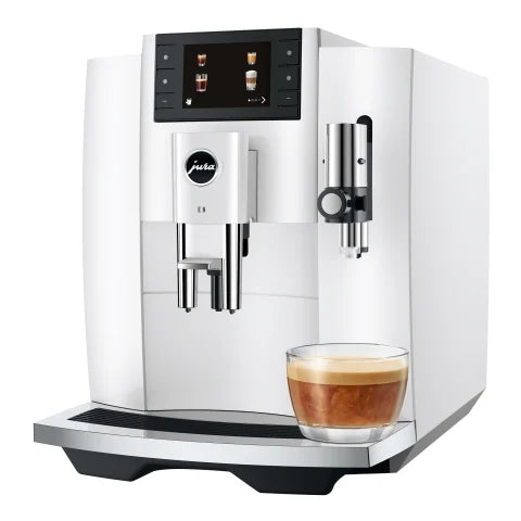 JURA COFFEE MAKER E8 PIANO WHITE