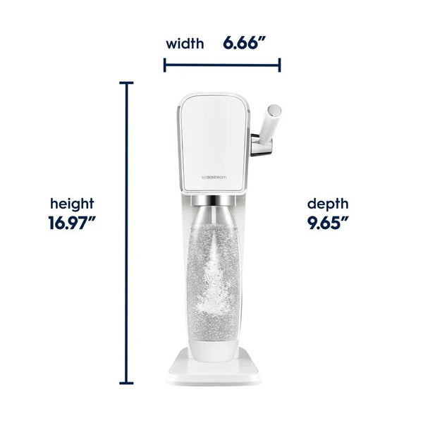 SODASTREAM ART WHITE SPARKLING WATER MAKER MACHINE