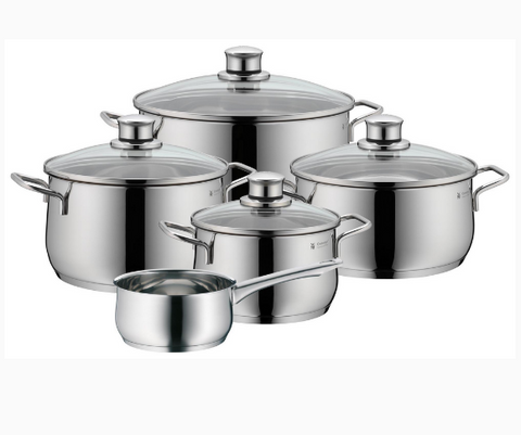 WMF DIADEM PLUS 9PIECE STAINLESS STEEL COOKWARE SET