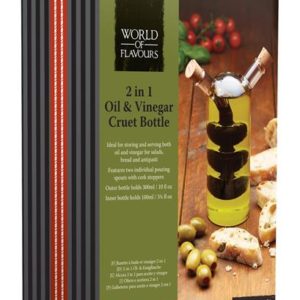 WF ITALIAN OIL & VINEGAR BOTTLE GLASS