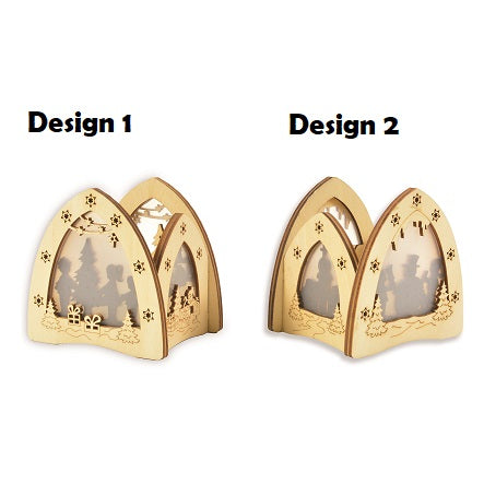 Tealight Holder with Motif + Foil Insert