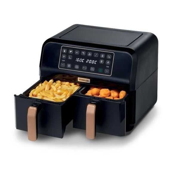 KENWOOD DUAL AIR FRYER 8L BLK+COPPER 1700W