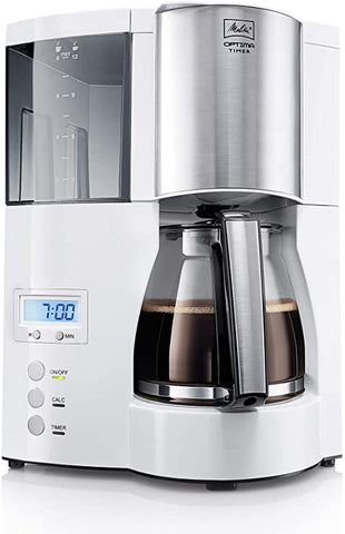 MELITTA OPTIMA COFFEE MACHINE WITH TIMER WHITE
