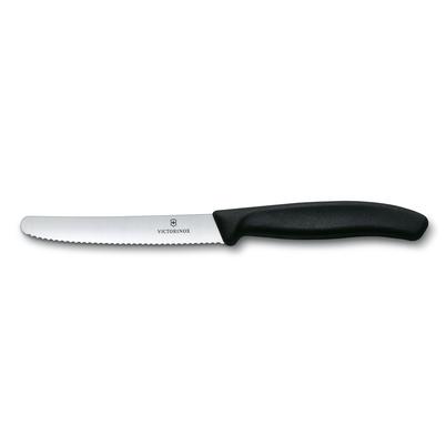 VICTORINOX KITCHEN KNIFE STEAK CLASSIC BLACK ROUND