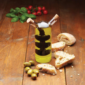 WF ITALIAN OIL & VINEGAR BOTTLE GLASS