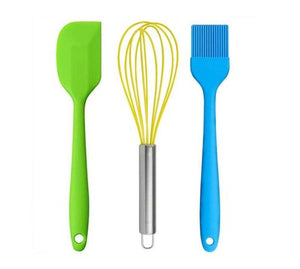 CREATIVE COOKING SPATULA, BRUSH & WHISK
