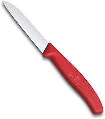 KNIFE PARING SWISSCLASSIC RED 8CM