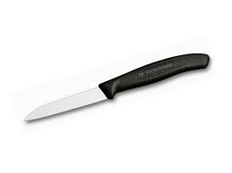 KNIFE PARING SWISSCLASSIC BLK 8CM
