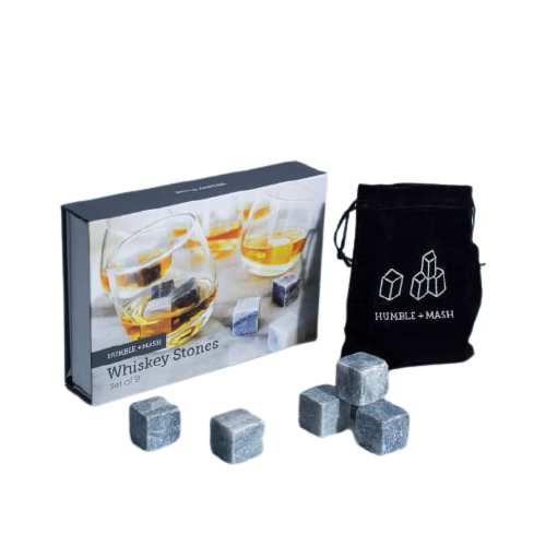 HUMBLE & MASH WHISKEY & DRINK STONES, SET OF 9