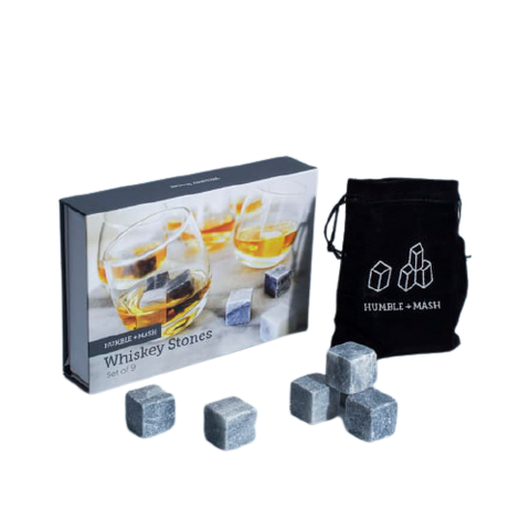 HUMBLE & MASH WHISKEY & DRINK STONES, SET OF 9