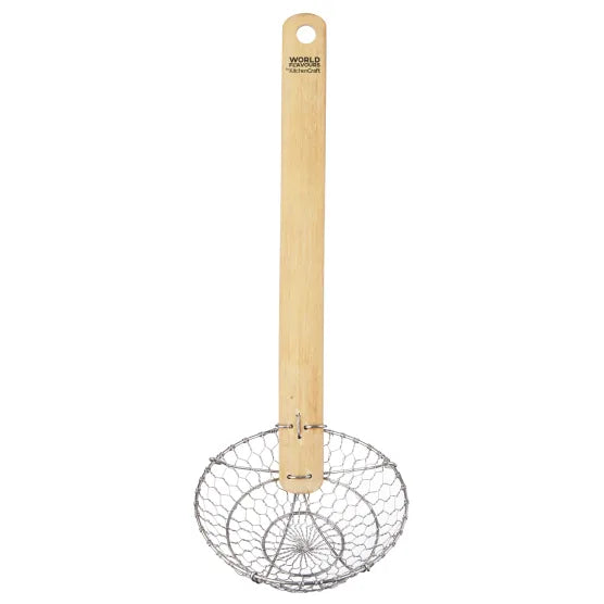 WORLD OF FLAVOUR SKIMMER BAMBOO & STAINLESS STEEL