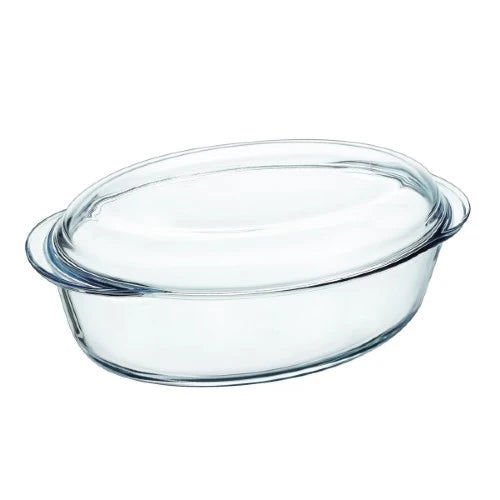 PYREX OVAL CASSEROLE WITH LID 4L